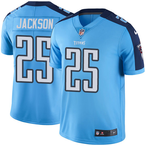 Nike Titans #25 Adoree' Jackson Light Blue Men's Stitched NFL Limited Rush Jersey